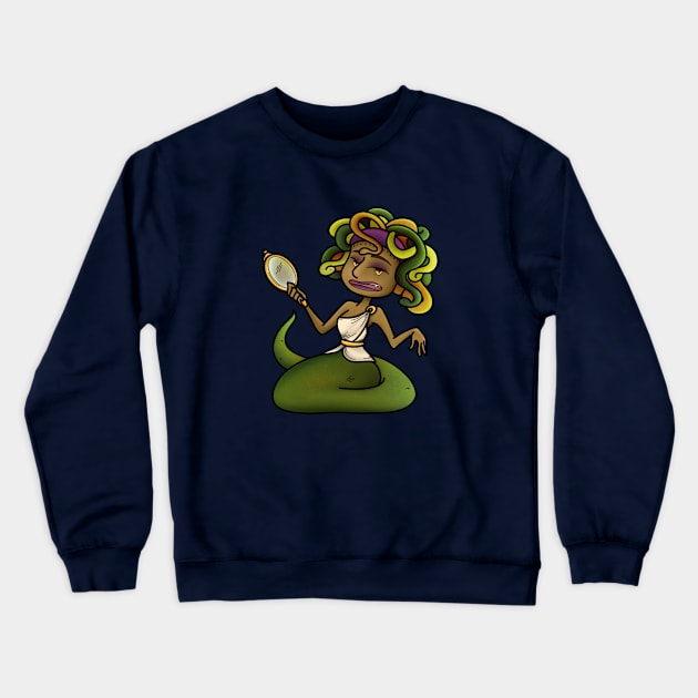 Little Medusa Crewneck Sweatshirt by candice-allen-art